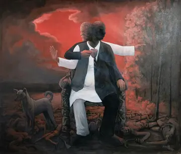 The union by Kartik Tripathi - Acrylic on canvas