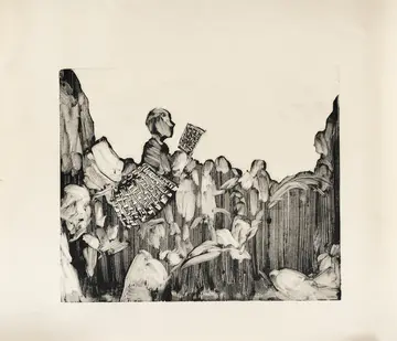 Awaaz do - hum ek hain by Akshit Satyarthi - Monoprint