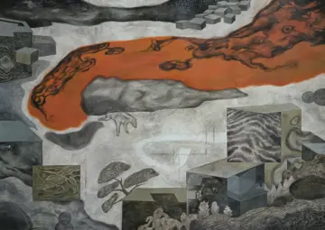 Untitled by Abhrajit Kundu - Mixed media on paper