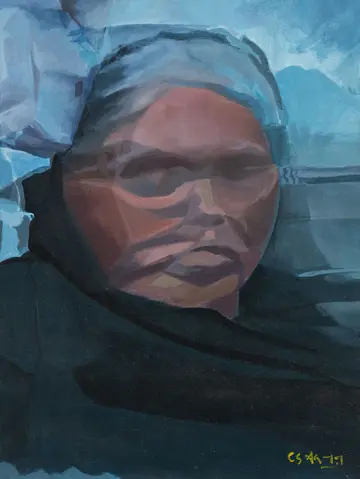Masi by Akbar Ali Sunasara - Acrylic on canvas