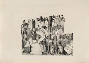 Jai jai jai jai jai Bhim, jai Bhim hai Bhim by Akshit Satyarthi - Monoprint