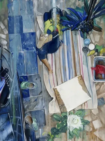 Childhood #adulthood, 1 by Uday Mondal - Oil on canvas