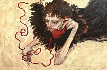 Do I ever cross your mind by Riddhi Rajora - Oil on canvas