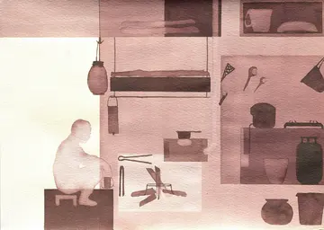 Untitled 5 by Ligang August - Ink on paper