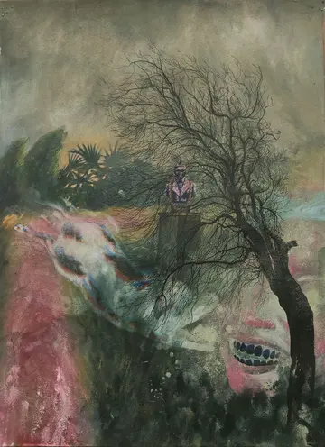 Petrifier by Abhrajit Kundu - Acrylic on paper