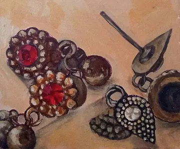 Strange 2 – Kammalugal by Rishma Mariya Johnson - Acrylic on canvas