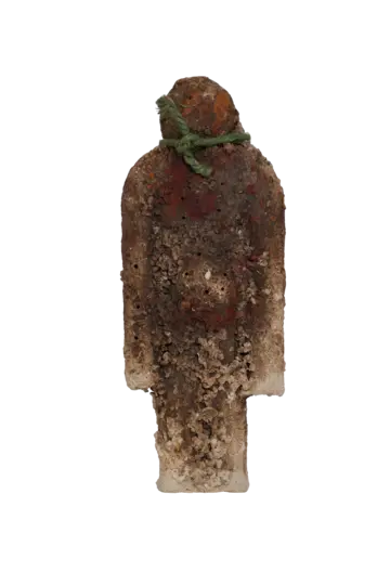 Not a measured line, 13 by Arun B - Stoneware / ceramic, fired stoneware clay, Raku-fired