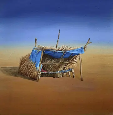 Shelter by Sarika Mehta - Oil on canvas