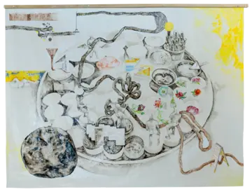 Portioned and normalized by Bharathesh G D - Enamel paint (oil) on polythene (PVS) sheet