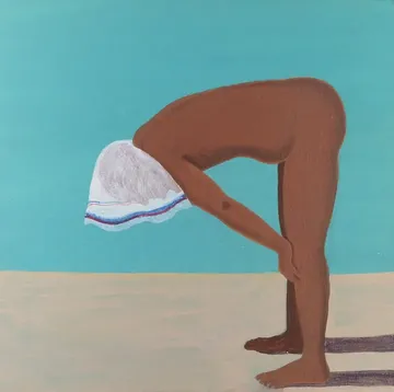 Beneath the gaze, 14 by Moni Kumari - Acrylic on canvas