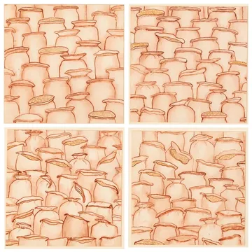 Suggi 1 by Dayananda Nagaraju - Watercolour on handmade paper