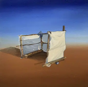 Shelter by Sarika Mehta - Oil on canvas