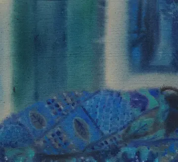 Asleep or dead by Diya Mehta - Acrylic on canvas