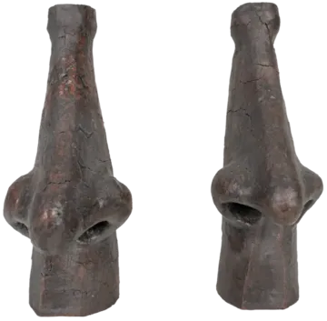 Faces of known 2 (2 pieces) by Tapan Moharana - Terracotta