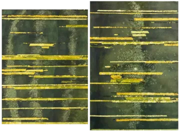 Ephemeral XIII (diptych) by Sonali Sonam - Watercolor on paper