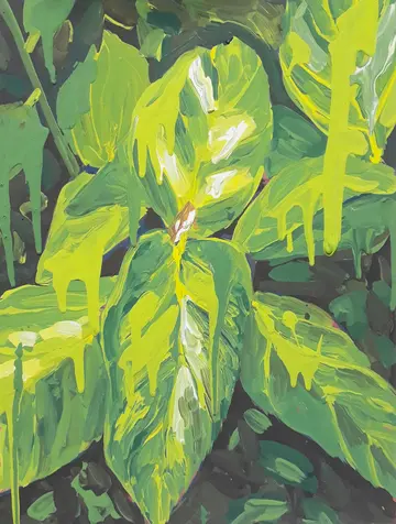 New green 2 by Rishma Mariya Johnson - Acrylic emulsion on canvas