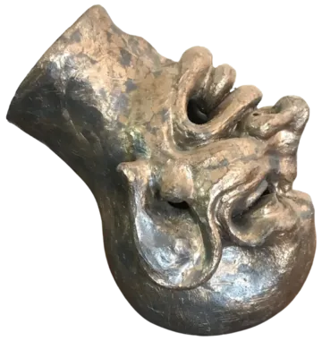 Fallen head by Tapan Moharana - Ceramic