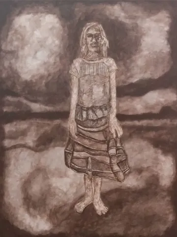 Lakhu by Raj Yadav - Acrylic on canvas
