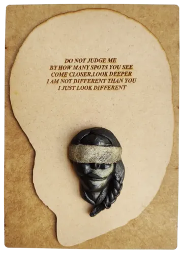 Poetics of face-1, 11 by Preksha Tater - Epoxy compound and mixed media