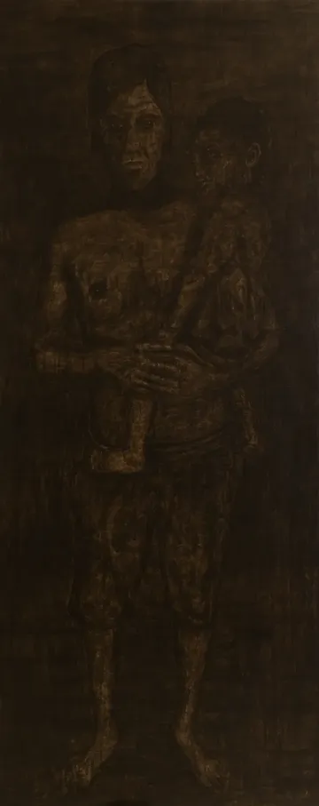 Life in urban-VIII by Raj Yadav - Acrylic on canvas