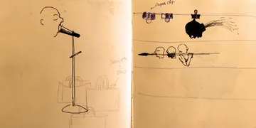Pages from my diary, 35 by Abhishek Narayan Verma - Digitally developed from the original and archival print on paper
