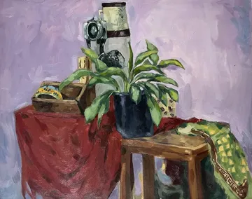 Objects of observation  by Tushar Tanwar - Oil on canvas