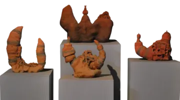 Pearls of terrains lll  by Urgain Zawa - Terracotta