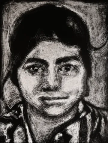 Presence of absence, 9 by Akartha Halder - Laser print on paper