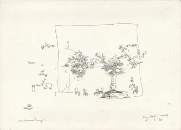 Dandeli 3 by Manushya - Pen on paper